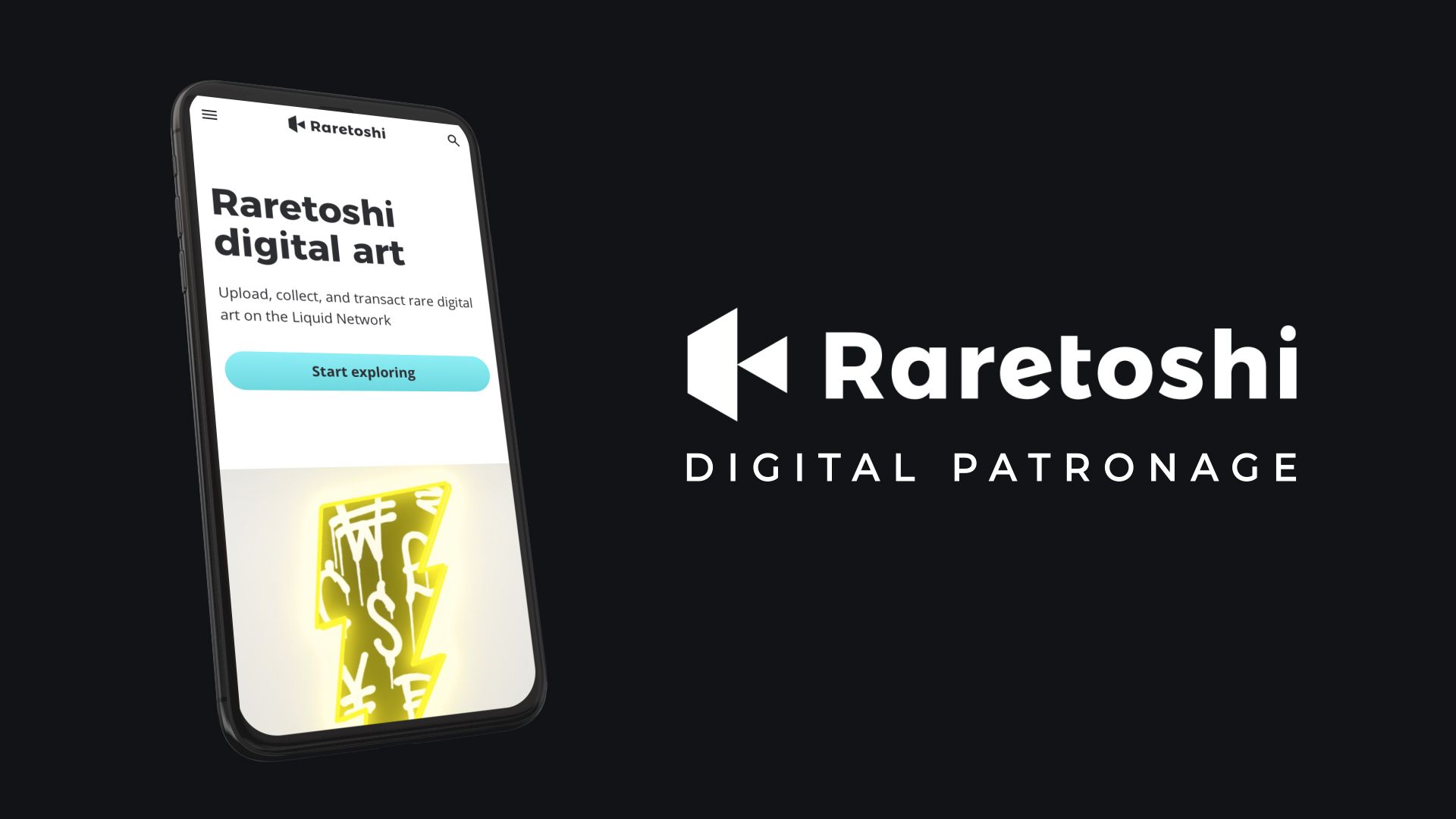Raretoshi Launches NFT and Physical Art Marketplace Powered by the Liquid Network